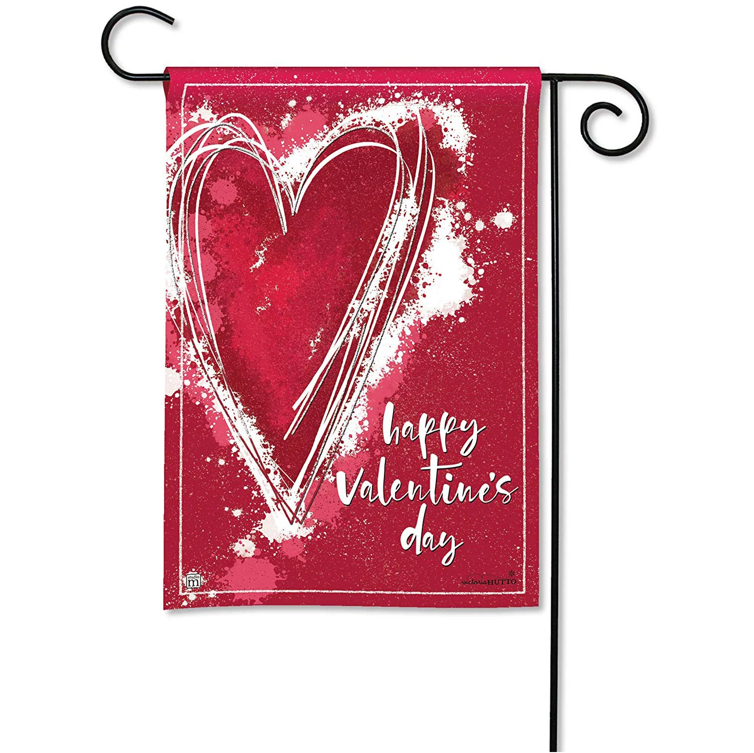 Valentine Heart Garden Flag