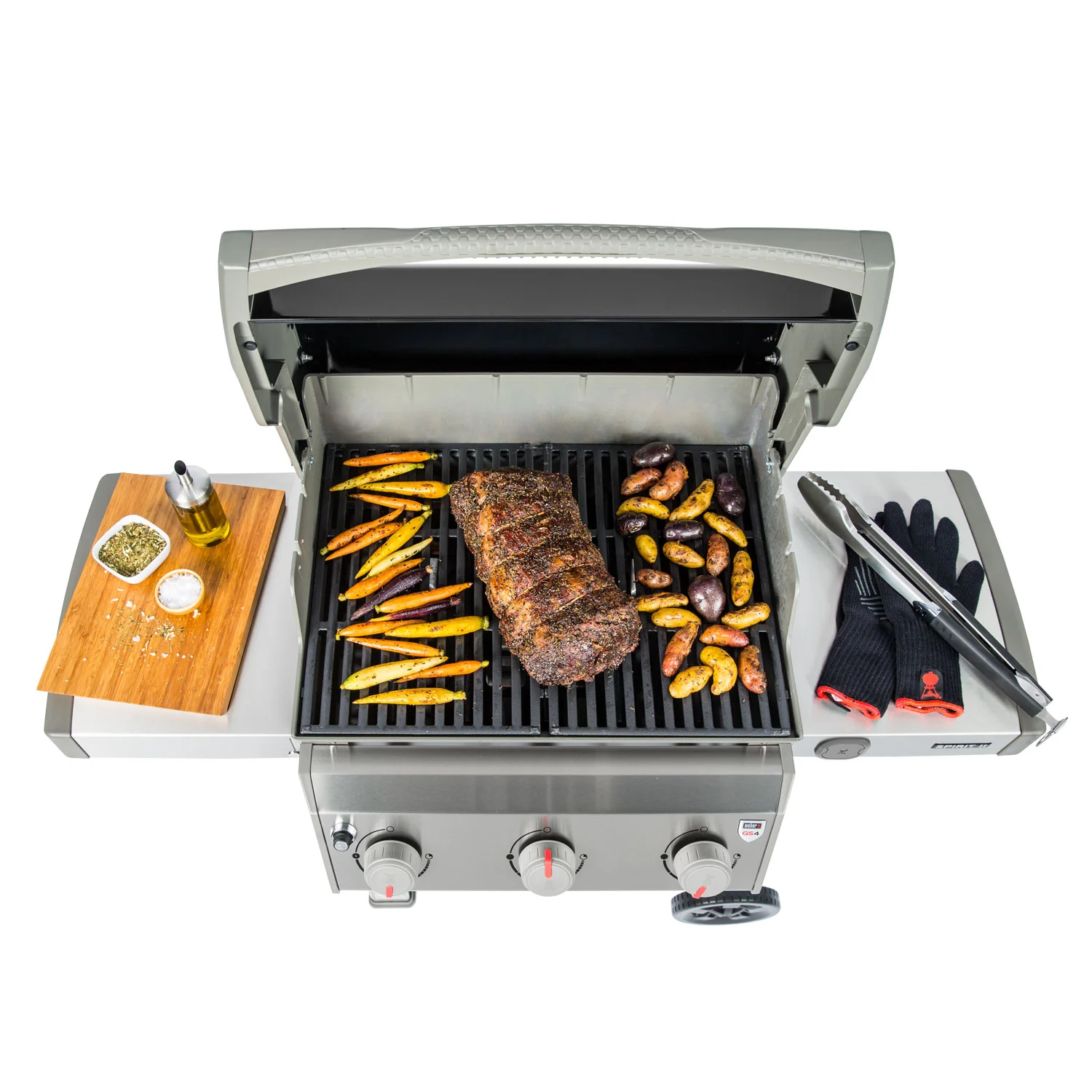 Weber Spirit II E-310 LP Gas Grill, Black - Image 4
