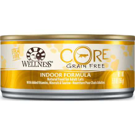 Wellness® CORE Grain-Free Indoor Formula Canned Cat Food, 5.5 oz.