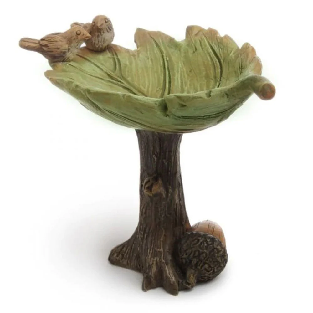 Woodland Knoll, Miniature Leaf Bird Bath