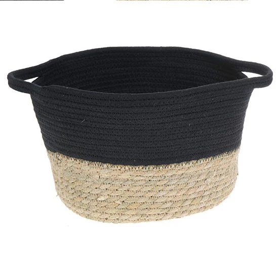 Woven Two Tone Basket, Large