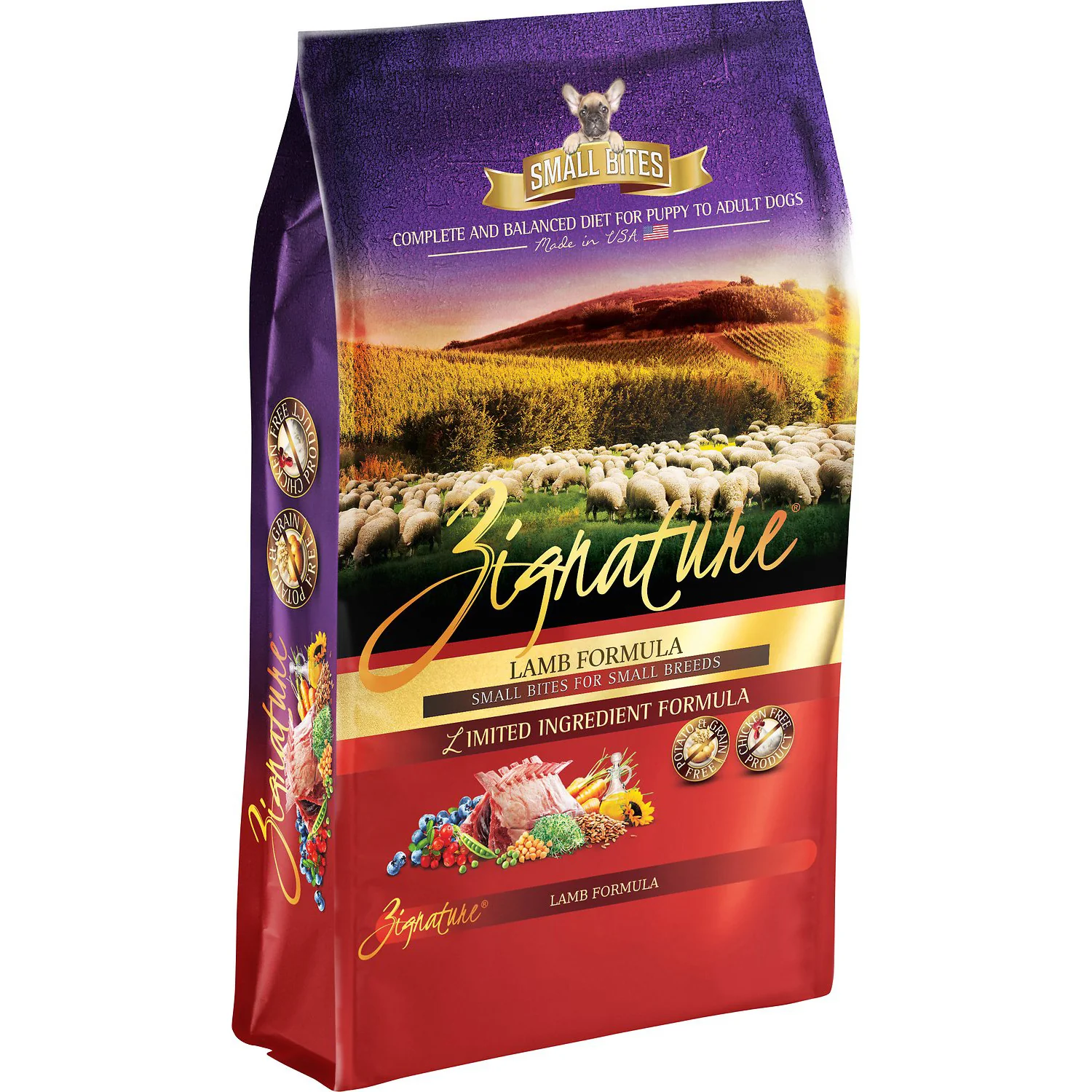 Zignature Small Bites Lamb Formula Dog Food, 13.5 LB