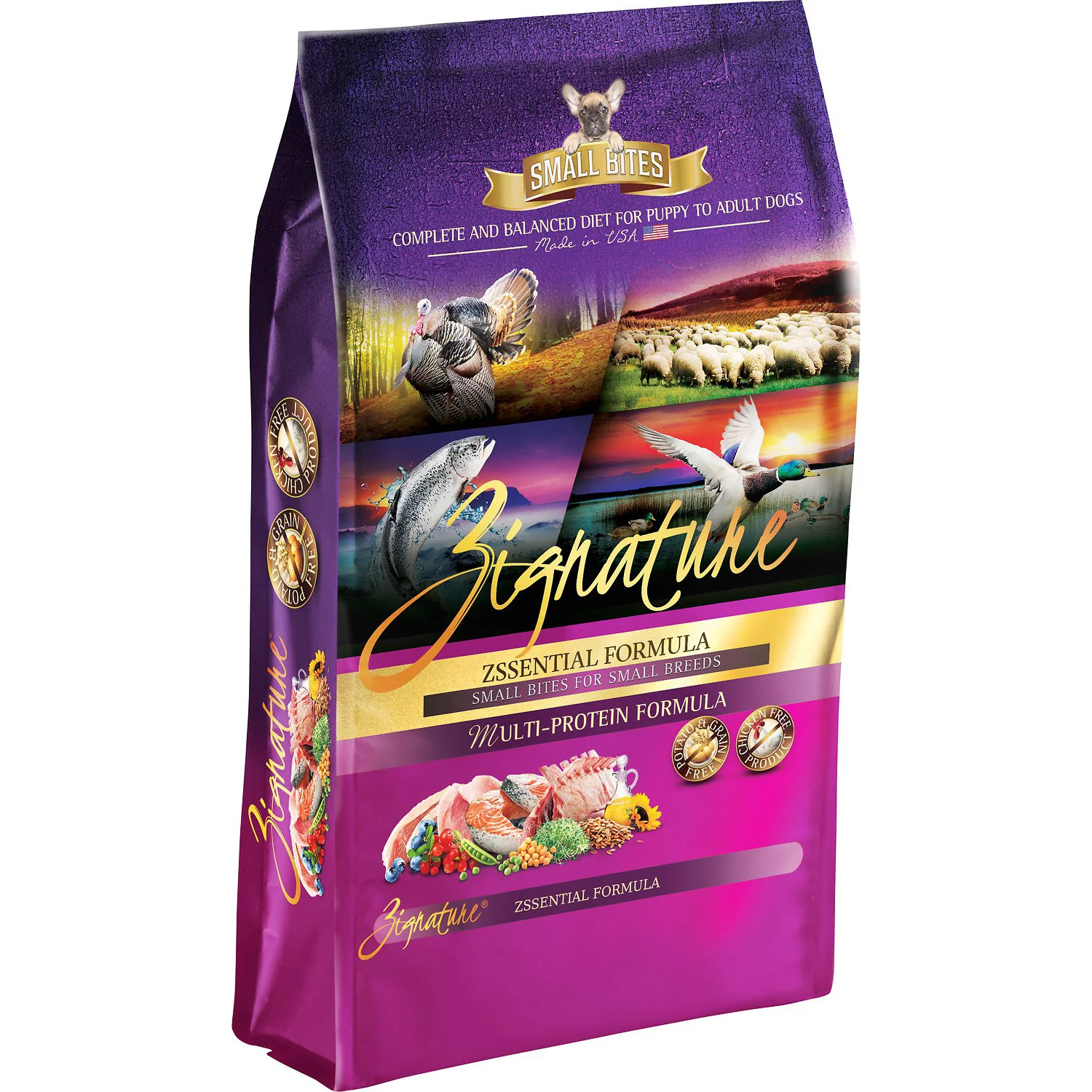 Zignature Small Bites Zssential Formula Dog Food, 13.5 LB